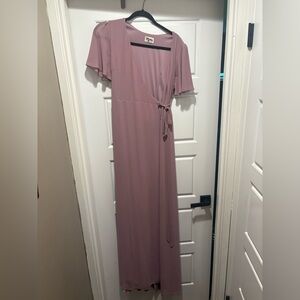Show Me Your MuMu Noelle Flutter Wrap Dress - size Medium.